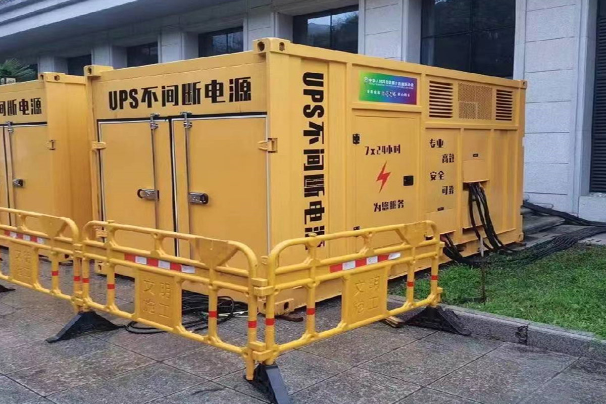 丽江发电机租赁施工现场