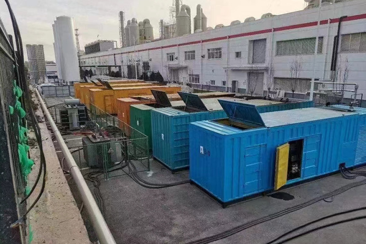 丽江发电机租赁施工现场