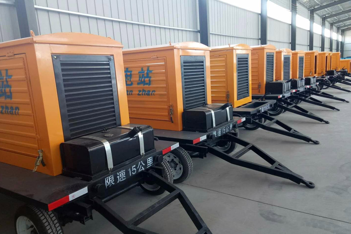 丽江发电机租赁施工现场